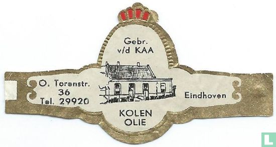 Gebr. v/d Kaa Kolen Olie - O. Torenstr. 36 Tel. 29920 - Eindhoven - Afbeelding 1