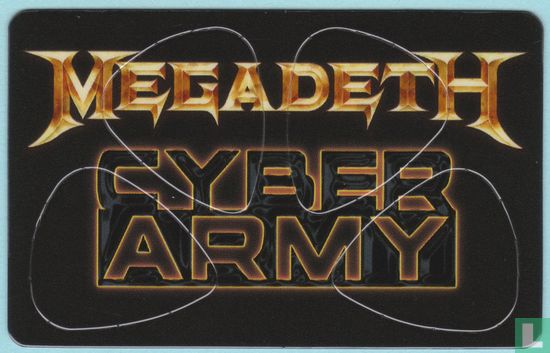 Megadeth Plectrum, Guitar Pick card, Cyber Army 2012 - Image 2