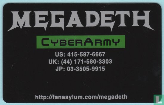 Megadeth Pass, CyberArmy Membership Pass, 1997 - 1998 - Image 1