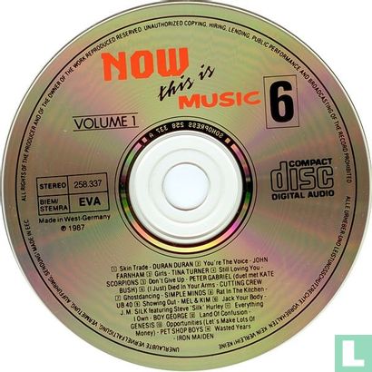 Now This Is Music 6 Volume 1 - Image 3