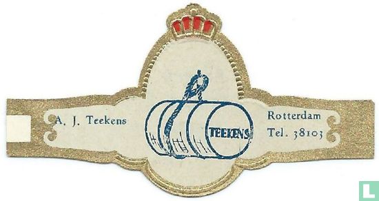 Teekens - A. J. Teekens - Rotterdam Tel. 38103 - Afbeelding 1