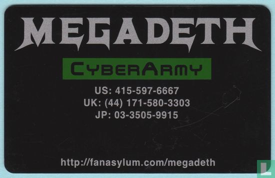 Megadeth Pass, CyberArmy Membership Pass, 1999 - 2000 - Image 1