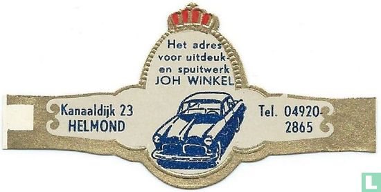 Het adres voor uitdeuk- en spuitwerk Joh Winkel - Kanaaldijk 23 Helmond - Tel. 04920-2865 - Afbeelding 1