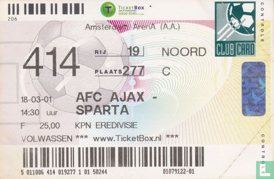 20010318 AFC Ajax - Sparta 