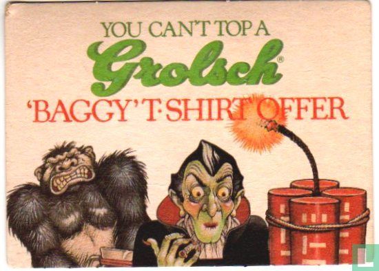 0091 You can't top a Grolsch 'Baggy' T-shirt offer - Afbeelding 1