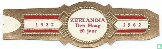Zeelandia Den Haag 40 jaar - 1922 - 1962 - Image 1