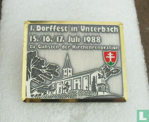 1. Dorffest in Unterbäch 15./16./17. juli 1988 - Afbeelding 1