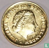Nederland 1 cent 1965 verguld - Afbeelding 2