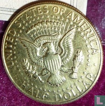 Verenigde Staten ½ dollar 1967 verguld - Image 2
