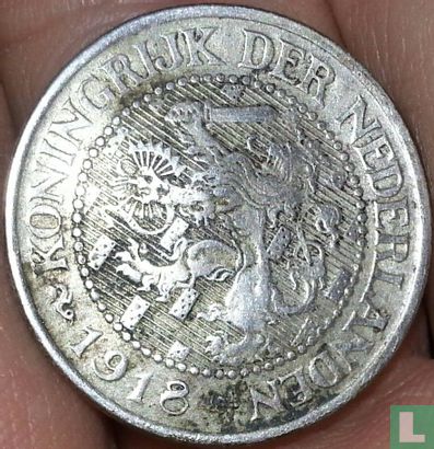Nederland 2½ cent 1918 verzilverd - Image 1