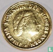 Nederland 1 cent 1957 verguld - Afbeelding 2