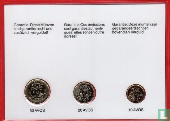 Macao muntset 1993 verguld - Afbeelding 2