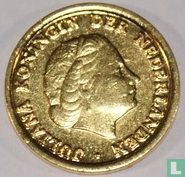 Nederland 1 cent 1953 verguld - Afbeelding 2