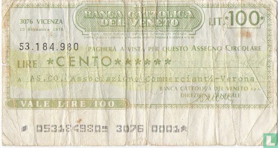 Verona100 Lire 1976 - Afbeelding 1