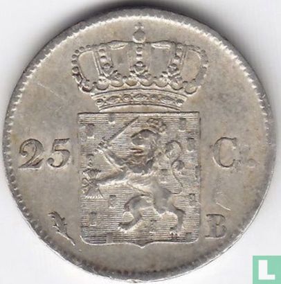 Netherlands 25 cent 1824 - Image 2