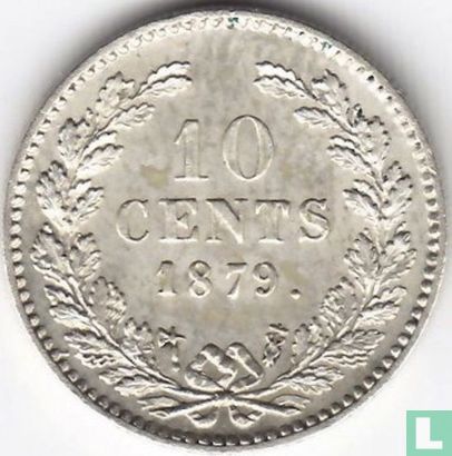 Netherlands 10 cents 1879 - Image 1