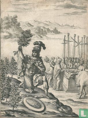 De Trojaanse vrouwen offeren aan Pallas Athene