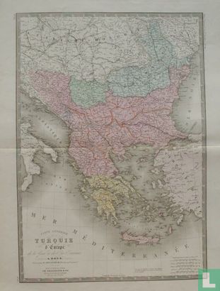 Carte Générale de la Turquie d'Europe, de la Grèce et des Iles Toniennes.