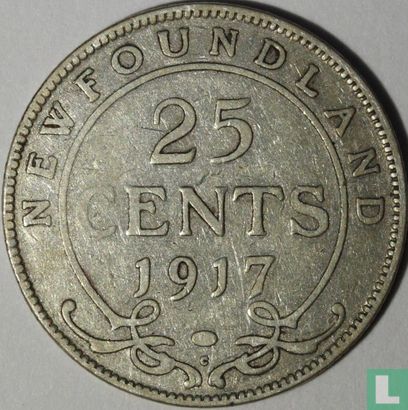 Terre-Neuve 25 cents 1917 - Image 1