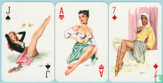 Darling Playing Cards No. 4100, Bielefelder Spielkartenfabrik G.m.b.H., 52 Speelkaarten + 2 jokers, Playing Cards - Bild 2