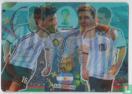Lionel Messi en Sergio Agüero - Afbeelding 1