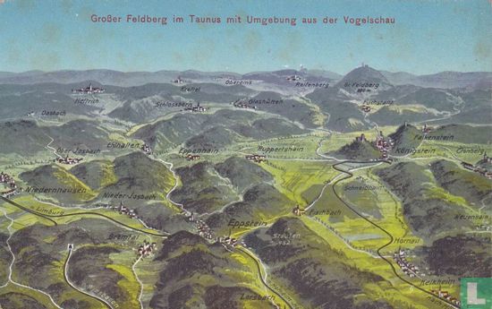 Grosser Feldberg im Taunus mit Umgebung aus der Vogelschau - Bild 1