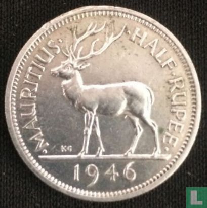 Mauritius ½ rupee 1946 - Image 1