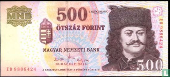 Hongarije 500 Forint 2010 - Afbeelding 1