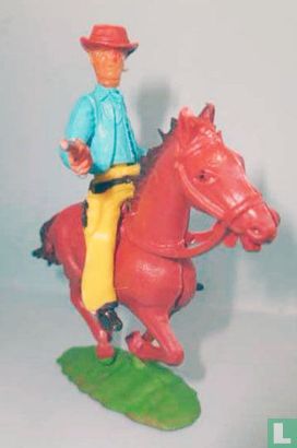 Cowboy te paard   - Image 1