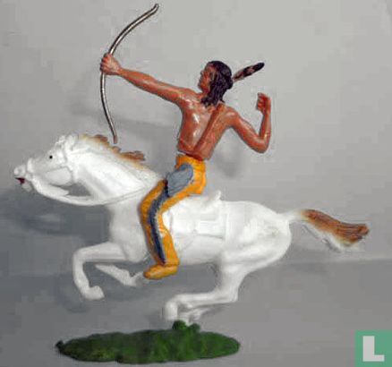 Indiaan te paard met boog  - Afbeelding 3