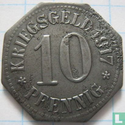 Wiesbaden 10 pfennig 1917 (20.7 mm) - Afbeelding 1