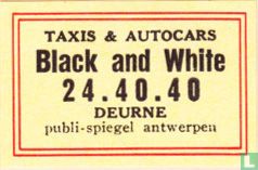 Taxis & autocars Black and white