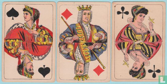 Emil Noetzel, Chemnitz, 52 Speelkaarten, Playing Cards, 1885 - Afbeelding 1