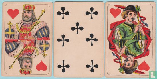 Emil Noetzel, Chemnitz, 52 Speelkaarten, Playing Cards, 1885 - Afbeelding 3