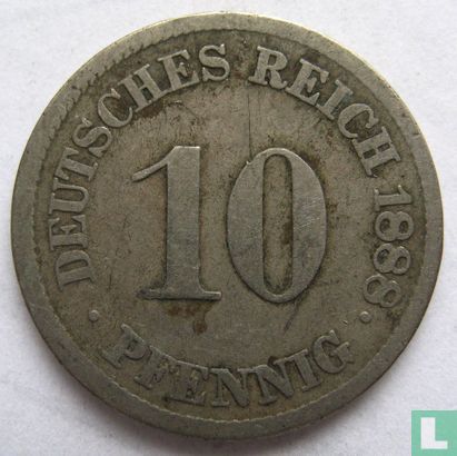 Deutsches Reich 10 Pfennig 1888 (J) - Bild 1