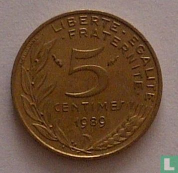 France 5 centimes 1989 - Image 1