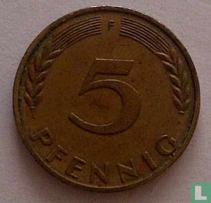Allemagne 5 pfennig 1969 (F) - Image 2