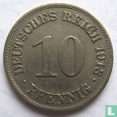 Duitse Rijk 10 pfennig 1913 (E) - Afbeelding 1