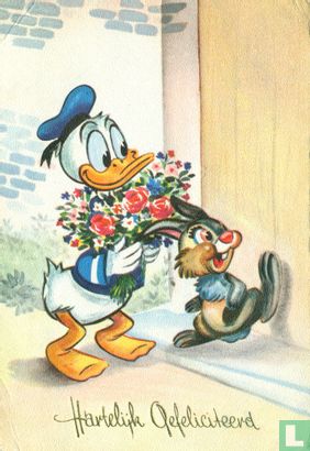 Hartelijk Gefeliciteerd - Donald Duck en Stampertje - Afbeelding 1