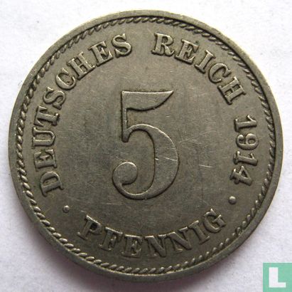 German Empire 5 pfennig 1914 (G) - Image 1