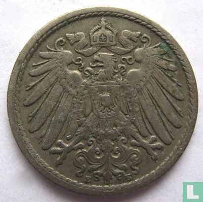 Empire allemand 5 pfennig 1902 (E) - Image 2
