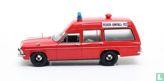 Opel Admiral B SWB Miesen Ambulance freiwillige feuerwehr red 1970 - Afbeelding 2