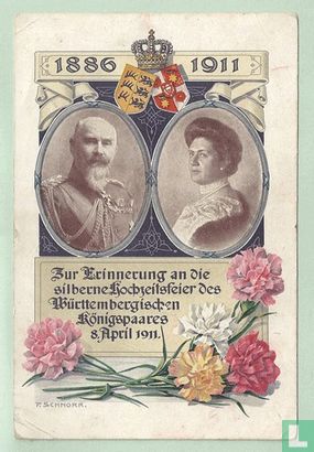 Silberne Hochzeitsfeier des Württembergischen Königspaares 8 April 1911