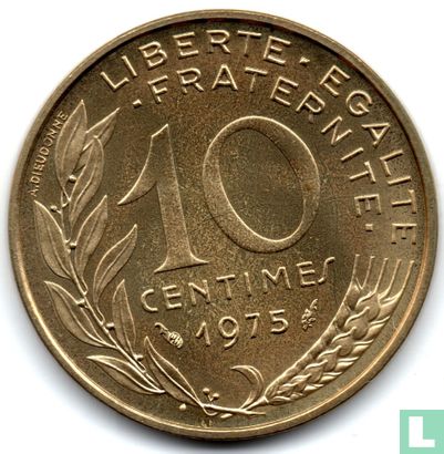 Frankrijk 10 centimes 1975 - Afbeelding 1