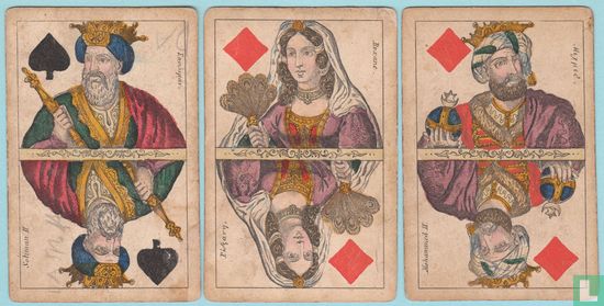 Joseph Glanz, Wien, 32 Speelkaarten, Playing Cards, 1860 - 1865 - Image 2