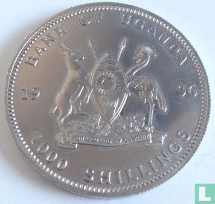 Ouganda 1000 shillings 1996 (BE) "Birth of Jesus and the Modern Dating System" - Image 1