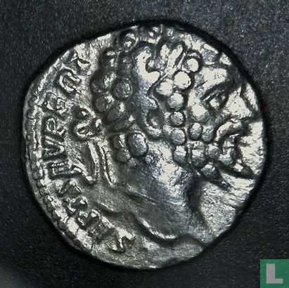 Romeinse Rijk, AR Denarius,193-211AD, Septimius Severus, Laodicea, 197 - Afbeelding 1