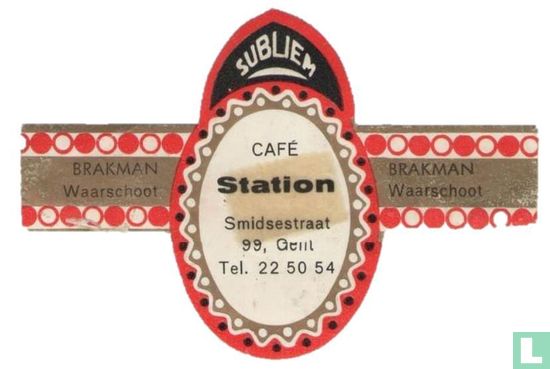 Subliem Café Station Smidsestraat 99, Gent Tel. 22 50 54 - Brakman Waarschoot - Brakman Waarschoot - Afbeelding 1