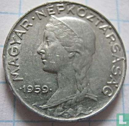 Hongarije 5 fillér 1959 - Afbeelding 1