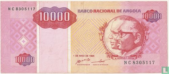 Angola 10.000 Kwanzas Reajustados 1995 - Afbeelding 1